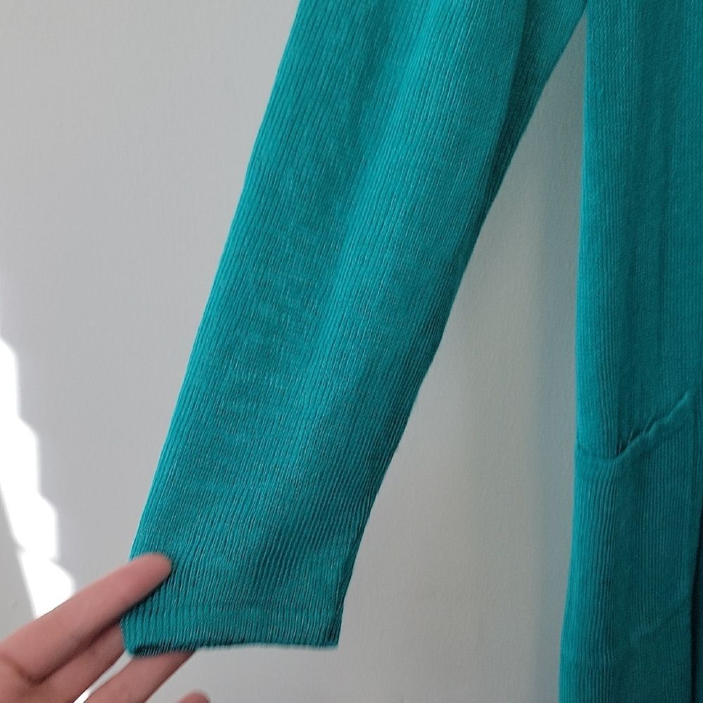 J. Jill Linen Blend Cardigan Blue Size L Laggenlook - Picture 5 of 14